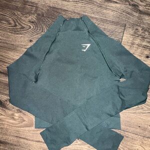 Gymshark Women’s teal Vital Compression Crop Top